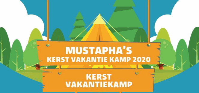 Mustapha's Kerstvakantiekamp 2020 van 22 december t/m 1 januari (di. t/m vrij.)