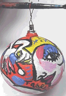 Workshop kerstballen versieren door Fabrice Hünd